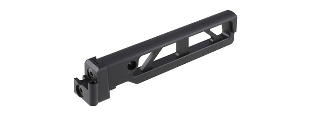 Atlas Custom Works Skeletonized Folding Buffer Tube w/ Hinge Adapter for AK7 Series GBB Rifles - (Black)