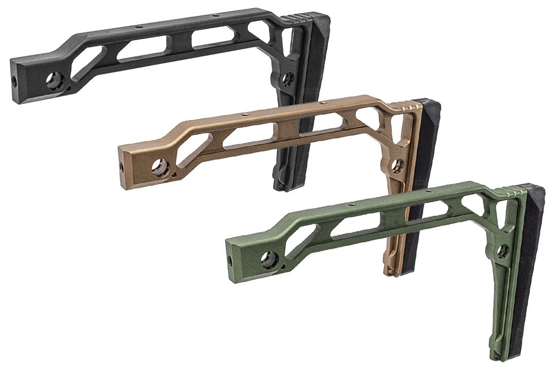 5KU SS-8RP Style Skeleton Folding Stock with Rubber Buttpad and Picatinny Adapter