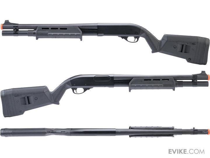Golden Eagle x Alpha Tactical Gas Powered 3/6 Shot Pump Action Airsoft Shotgun - 3