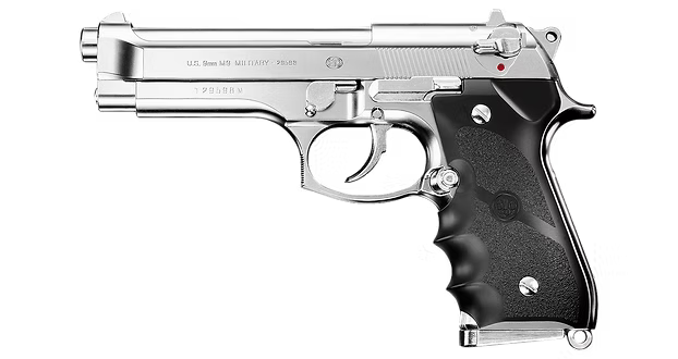 Tokyo Marui M9 Chrome Stainless Edition Gas Blowback Airsoft Pistol