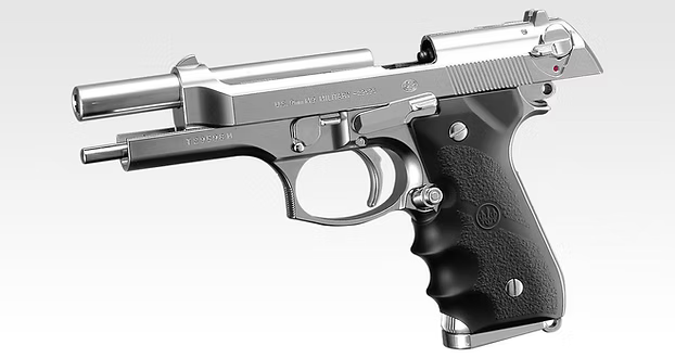 Tokyo Marui M9 Chrome Stainless Edition Gas Blowback Airsoft Pistol