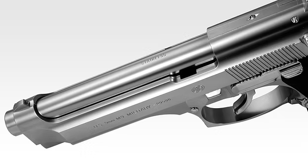 Tokyo Marui M9 Chrome Stainless Edition Gas Blowback Airsoft Pistol