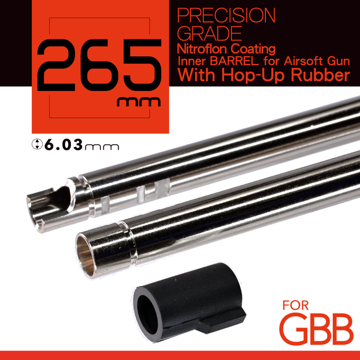 Unicorn Ultimate Precision Inner Barrel - GBB 6.03mm Nitroflon Coating w/ Bucking