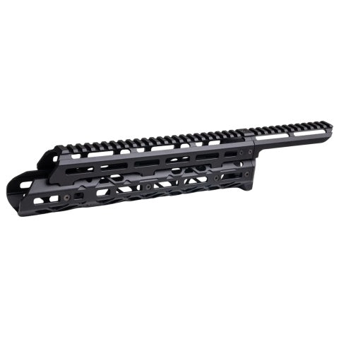 Atlas Custom Works Long M-LOK Metal Handguard for Tokyo Marui Saiga-12K Gas Airsoft Shotgun - (Black) - 1