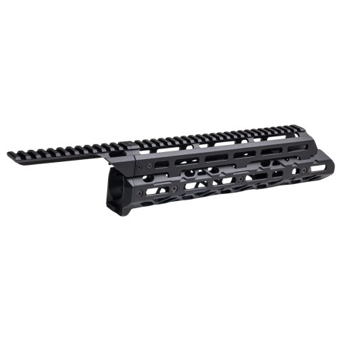 Atlas Custom Works Long M-LOK Metal Handguard for Tokyo Marui Saiga-12K Gas Airsoft Shotgun - (Black) - 2