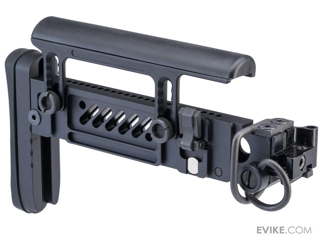 5KU PT-1 Gen2 Folding Buttstock for AK Airsoft AEG Rifles(Model: E&amp;L Version / Black) - 4