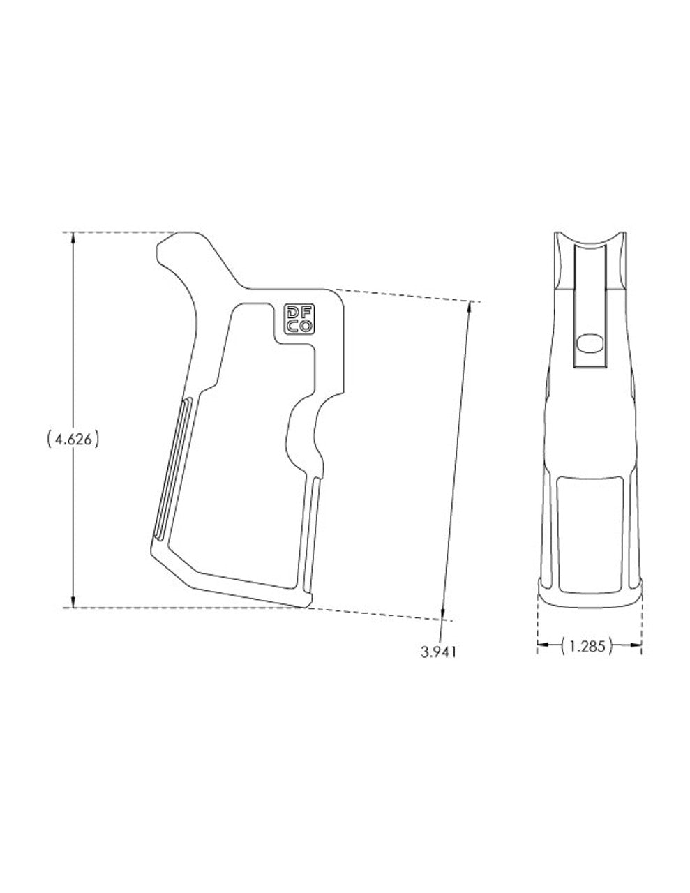 Die Free Co Kung Fu Grip AR Pistol Grip