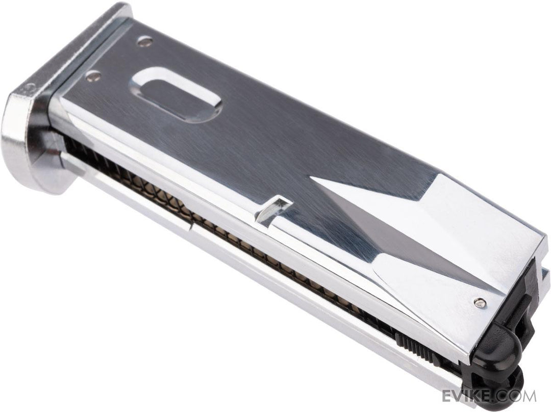 Tokyo Marui 26 Round Magazine for M9 Series Airsoft GBB Gas Blowback Pistols - Chrome